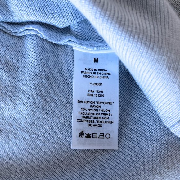 Dynamite Crewneck Knit Sweater Baby Blue - Picture 6 of 6